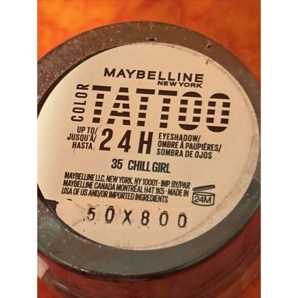 Maybelline Color Tattoo 24hr Cream Eyeshadow #35 Chill Girl. 0.14oz New/Sealed - Picture 5 of 7